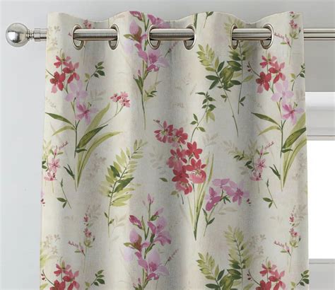 Buy Beyond Floral Print Set of 2 Door Curtains For Living Room (Pink, 7 ...