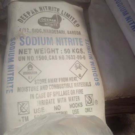 Nano2 Sodium Nitrite Industrial Grade 99 50 Kg Bag At 59 Kg In New