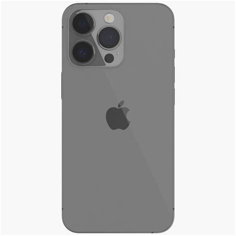 Apple iPhone 13 Pro Graphite 3D Model $19 - .3ds .blend .c4d .fbx .max ...