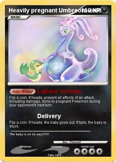 Pokémon Heavily Pregnant Umbreon Labour Scream My Pokemon Card