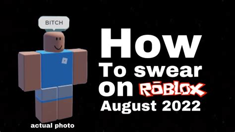 How To Swear On Roblox August 2022 Youtube