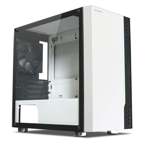 Tecware M3 Micro Rgb Tempered Glass Mini Tower Micro Atx Case White