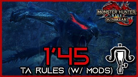 MHR S PC LBG Vs Nargacuga 1 45 TA Rules Mods YouTube