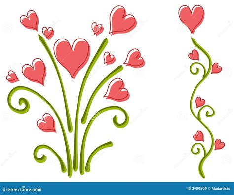 Pink Valentine's Day Heart Flowers Royalty Free Stock Images - Image ...