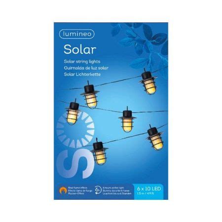 Lumineo Led Solar Tuinverlichting Snoer L Cm Zwart