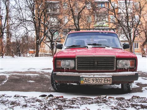 Fotos Gratis Invierno Coche Vendimia Retro Antiguo Urbano