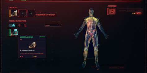 Integumentary System Cyberpunk 2077 Cyberware Eip Gaming