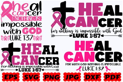 Heal Cancer Nothing Is Impossible Svg Graphic By