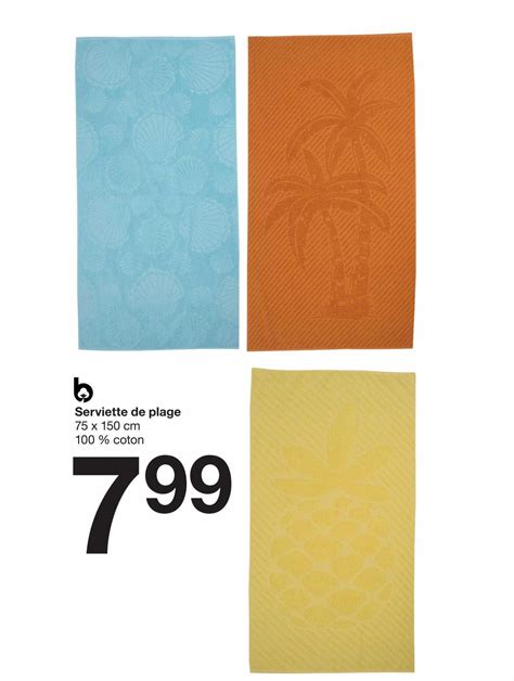 Promo Serviette De Plage Chez Zeeman Icatalogue Fr