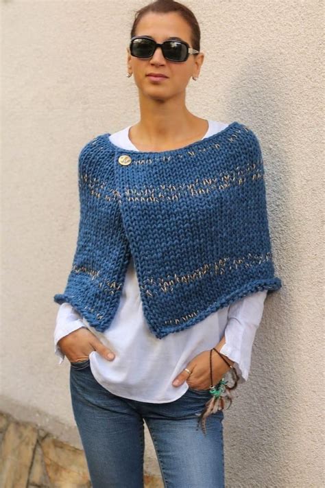 Pin By Karineska On Moda Tejidos Knit Poncho Sweater Knitted