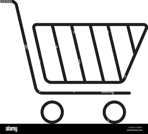 Shopping Cart Linear Icon Thin Line Illustration Contour Symbol