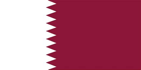 Premium Vector The National Flag Of Qatar Vector Illustration With