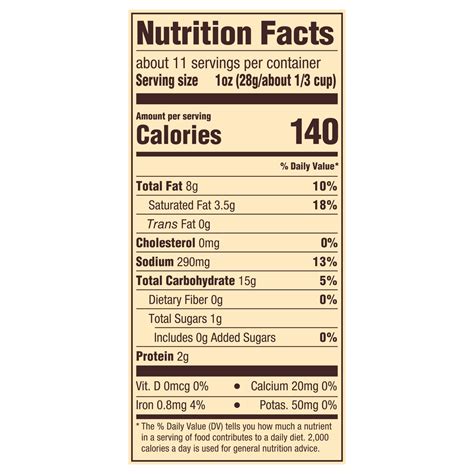 Snyder S Of Hanover Pretzel Pieces Cheddar Cheese Nutrition Facts