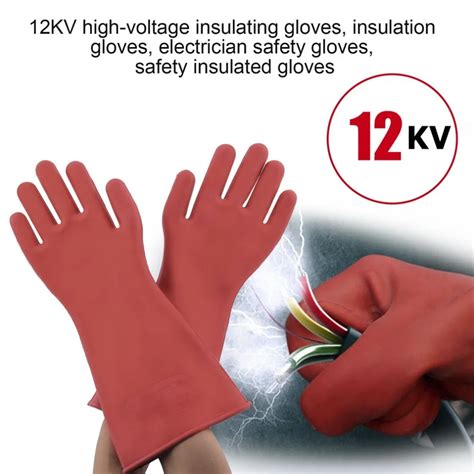 1 Pair Professional 12kv High Voltage Electrical Insulating Gloves