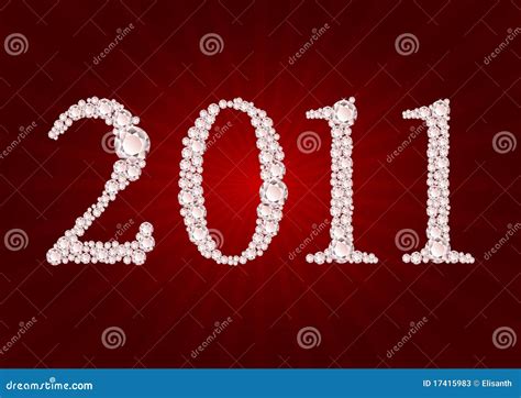 vector diamond  year stock  image