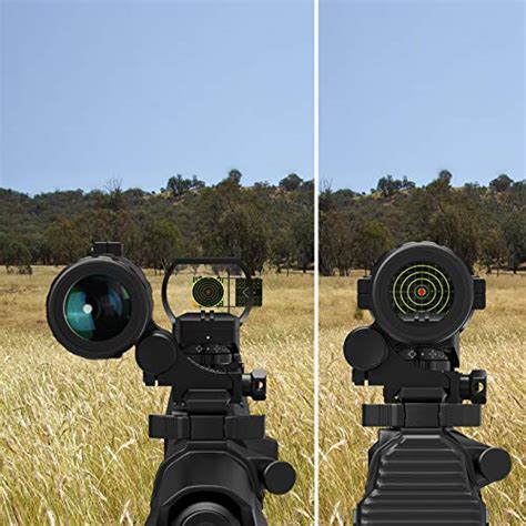 Feyachi M37 1.5X - 5X Red Dot Magnifier with RS-30 Reflex Sight Combo ...