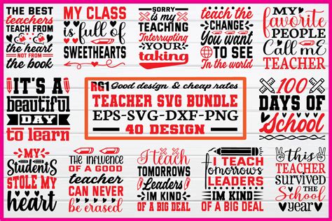 Teacher Svg Bundle Bundle · Creative Fabrica