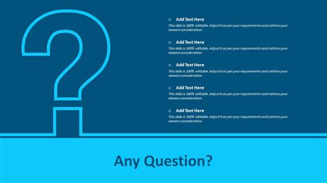 Any Question PowerPoint Template | Question Slide | PPT Templates