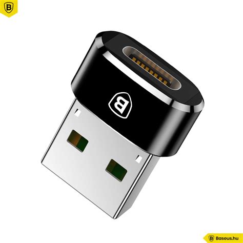 Baseus Type C USB átalakító adapter Fekete Baseus hu Webáruház