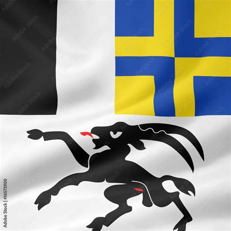 Flagge Des Kantons Graub Nden Schweiz Stock Illustration Adobe Stock