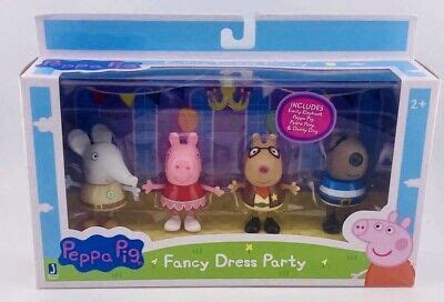 Peppa Pig Fancy Dress Party Figure Pack 4 Emily Peppa Pedro And Danny