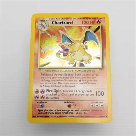 Pok Mon Tcg Charizard Base Set Holo Unlimited Rare Wotc