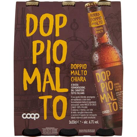 Birra Chiara Doppio Malto COOP 3 X 330 ML Coop Shop