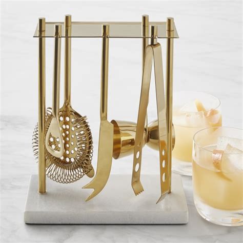 Bar Tool Set Gold Williams Sonoma