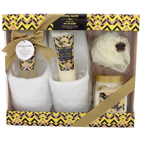 Set de baño Royal Nude argan oil paquete con pzas Walmart