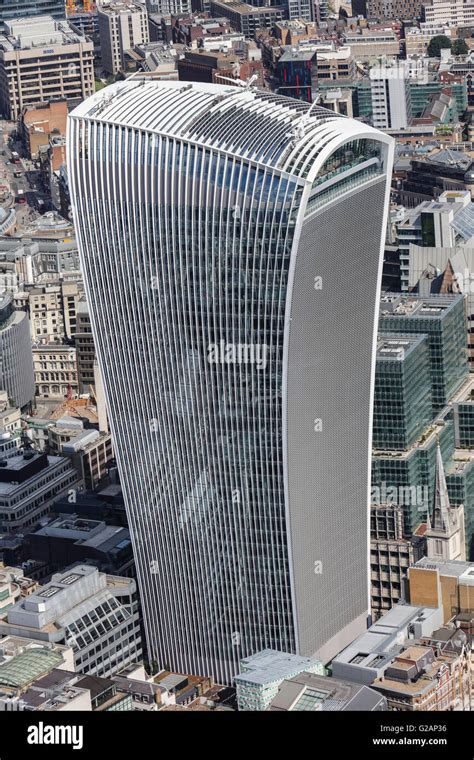 An Aerial View Of 20 Fenchurch Street In London Also Known As The