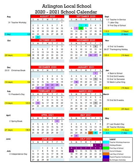 Arlington Texas School District Calendar 2024 - Schoolcalendars.net