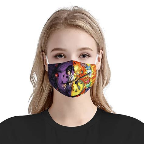 Naruto Anime Face Mask – Naruto Manga Mask + Filters Pm2.5 Face Mask ...