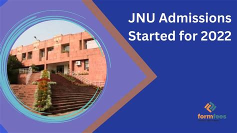 Jnu Admissions Started For 2022 Formfees