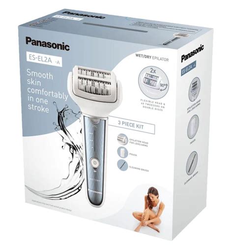 Эпилятор Panasonic ES-EL2A-A520 цвет белый, 3 скорости, 1 насадка ...