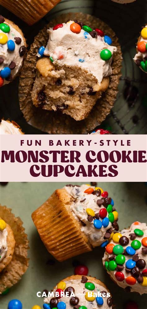 Monster Cookie Cupcakes Cambrea Bakes