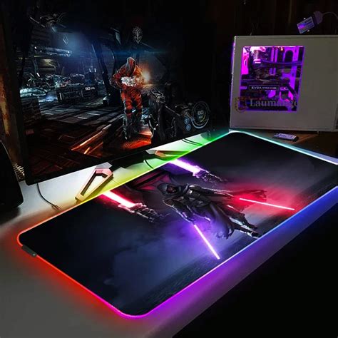 Alfombrilla De Rat N Rgb De Star Wars Alfombrilla Grande Personalizada