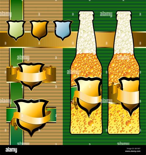 White Shield Beer Stock Vector Images Alamy