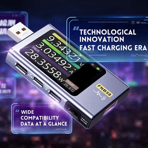 Fnirsi Fnb Usb Voltage Current Tester With Bluetooth