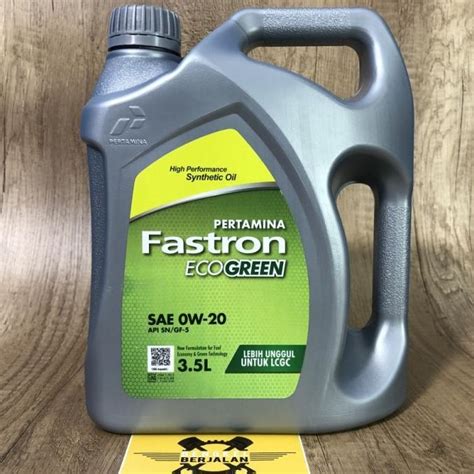 Oli Mesin Fastron Eco Green 0W 20 3 5 Liter Mobil Lcgc Pertamina Sae