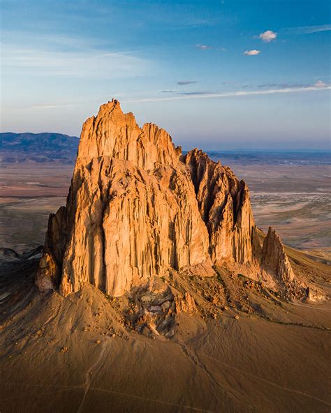 Shiprock or in Navajo Tsé Bitʼaʼí rock with wings or winged rock