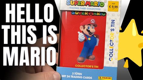 Super Mario Trading Cards Pocket Tin Rot Von Panini Youtube