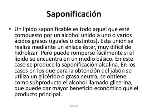 Saponificación