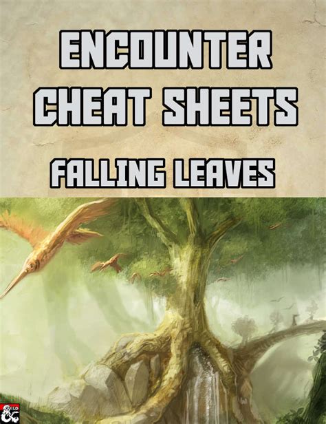 Falling Leaves An Encounter Cheat Sheet Dungeon Masters Guild