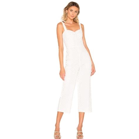 Lovers Friends Pants Jumpsuits Lovers Friends White Embroidered