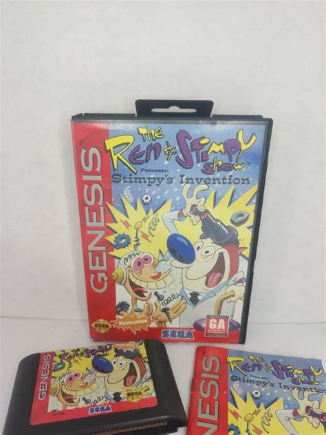 The Ren And Stimpy Show Stimpy S Invention Sega Genesis Complete In Box