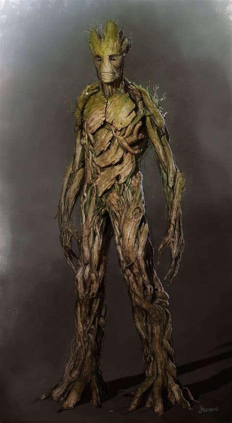 Groot Concept Art from GUARDIANS OF THE GALAXY — GeekTyrant | Groot marvel, Gardians of the ...