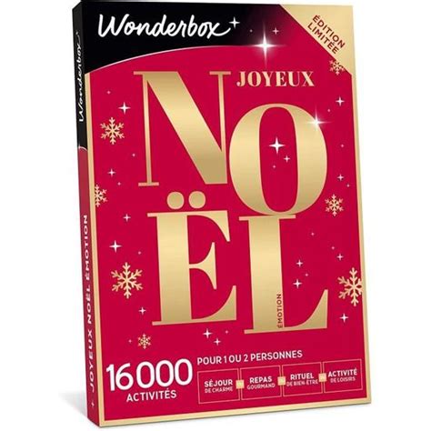 Coffret Cadeau Pour Noel Joyeux No L Motion Wonderbox Box De