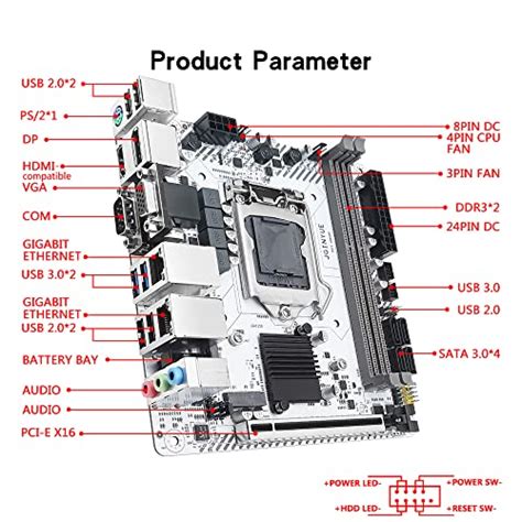 Jginyue H Lga Placa Base Micro Atx Para Juegos Compatible