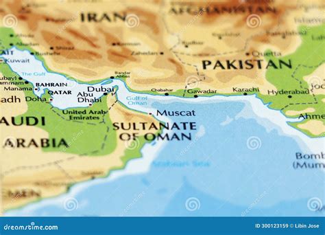 World Map Of Middle East Countries Qatar Oman United Arab Emirates