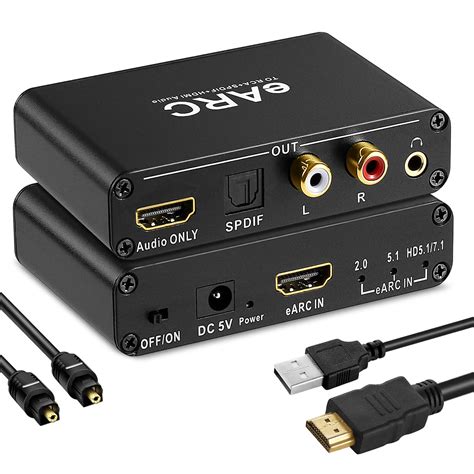 Unstincer Hdmi Earc Arc Audio Extractor Hdmi To Hdmi Spdif Optical